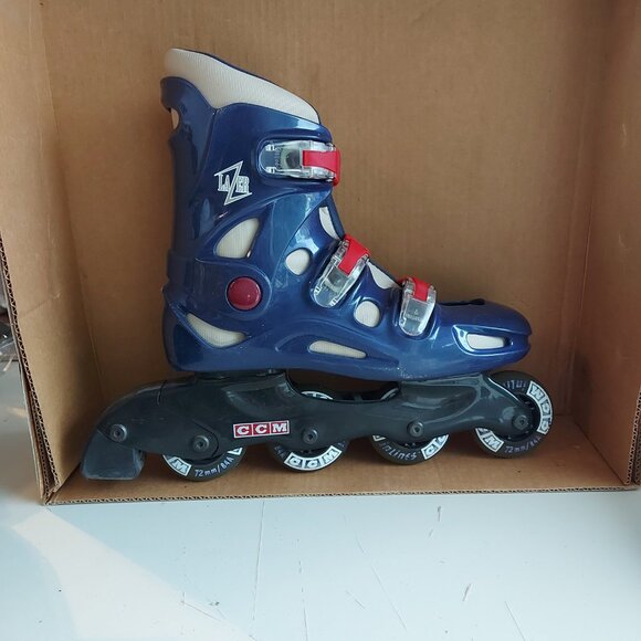 Roller Blades CCM Inlines Men's - Size 8 - Lazer SR and Protective Gear - Picture 4 of 12